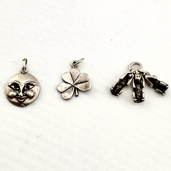 Vintage Whimsical Sterling Silver 925 Charm Bundle - Lot of 3 - Picture 3 of 10